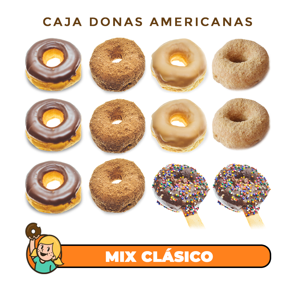 Mix Clasico Donas Americanas Envio Gratis CDMX