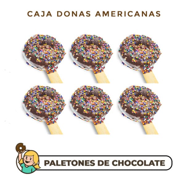 Paletones de Chocolate Donas Americanas - Envío Gratis CDMX